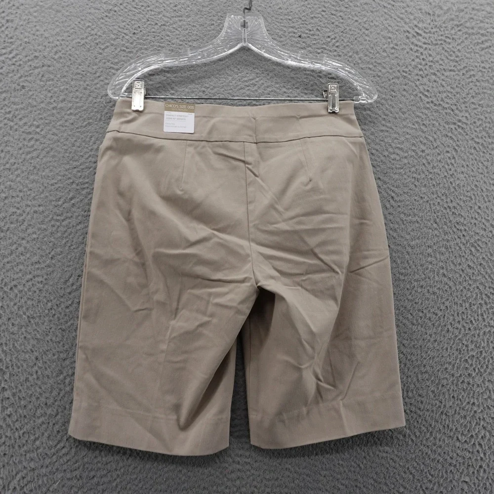 Chicos‎ Perfect Stretch Shorts Size 00 US 2P Beige Women 10